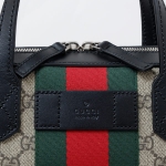 グッチ GUCCI GGスプリーム キャンバス ブリーフケース 2WAY ビジネスバッグ ブリーフケース ベージュ×エボニー [メンズ] 387102 KHNGN 9692