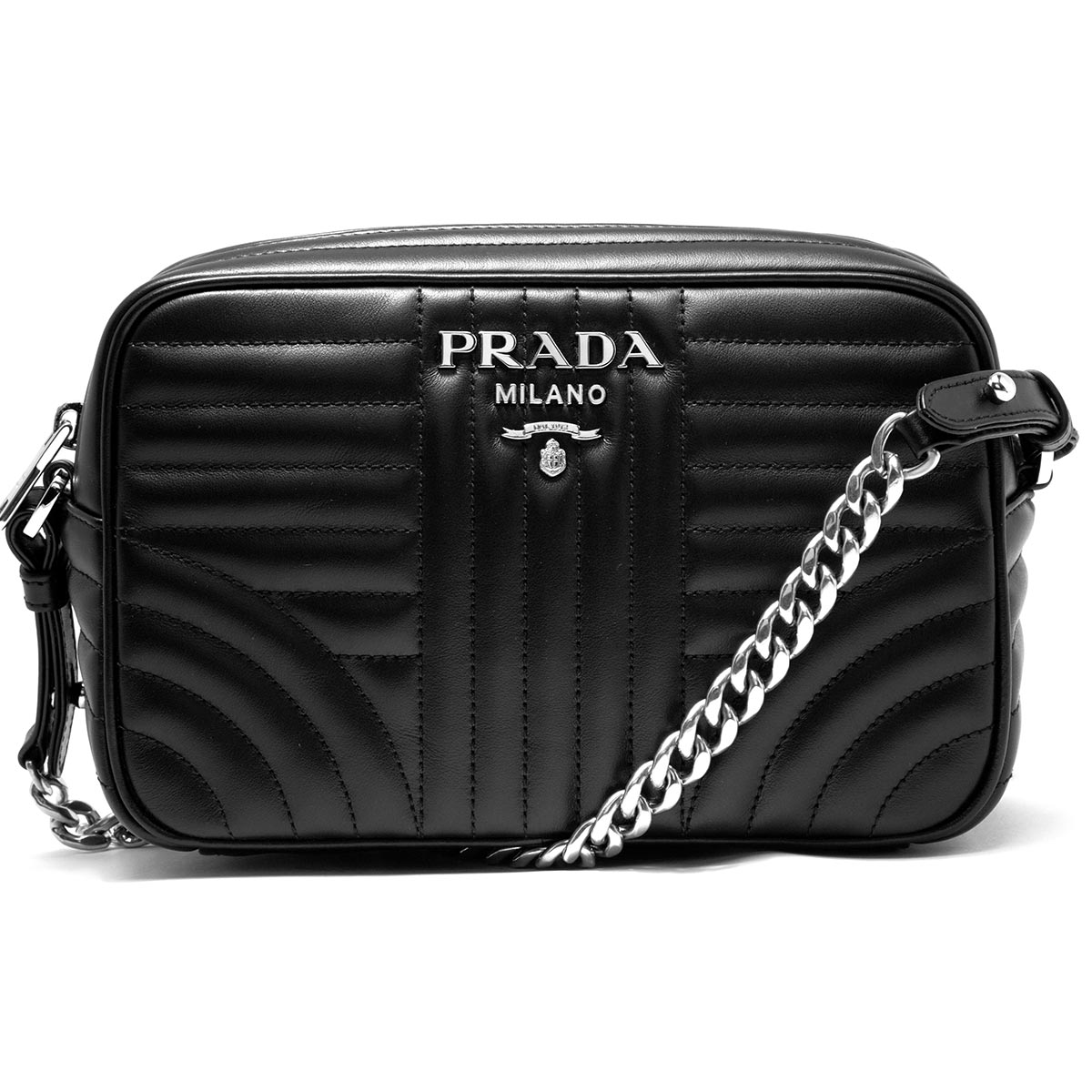 プラダ PRADA ショルダーバッグ ソフト カーフ インパーツ SOFT CALF IMPUNTU ブラック  レディース 1BH083 2D91 F0002