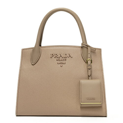 プラダ PRADA ショルダーバッグ レザー モノクローム ハンドバッグ(2WAY仕様) ピンクベージュ 1BA156 2ERX F0236