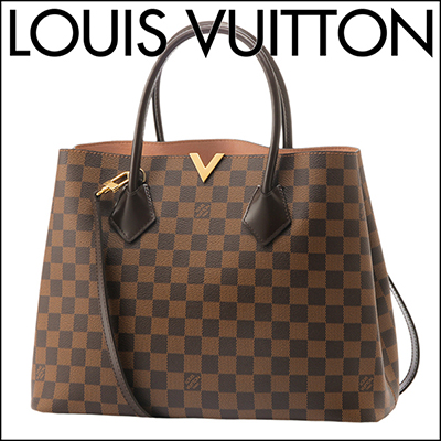 ルイヴィトン ハンドバッグ ダミエ エベヌ DAMIER EBENE ケンジントン レディース EBENE(エベヌ) ブラウン 2WAY Vシグネチャー モダン エレガント N41435 ​