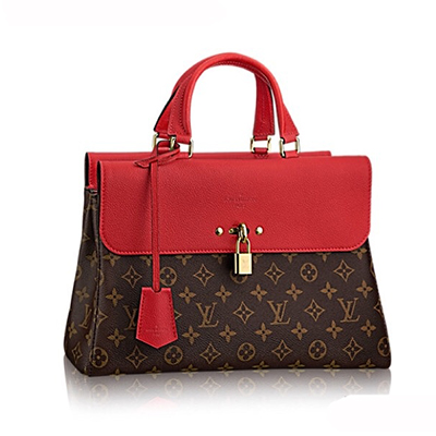 ルイヴィトンLOUIS VUITTON ヴィーナス　ビジネスバッグ ハンドバッグ モノグラム×レッド モノグラム×カウハイドレザー M41738