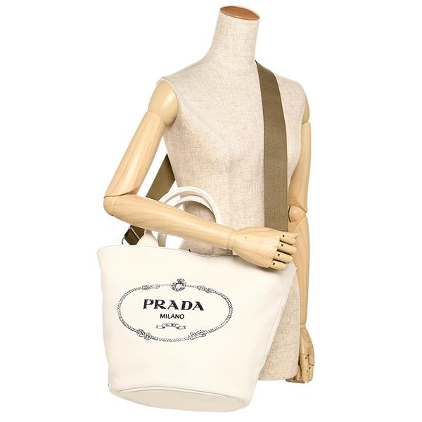 プラダ トートバッグ レディース PRADA ホワイト 1BG163 ZKI F0009 
