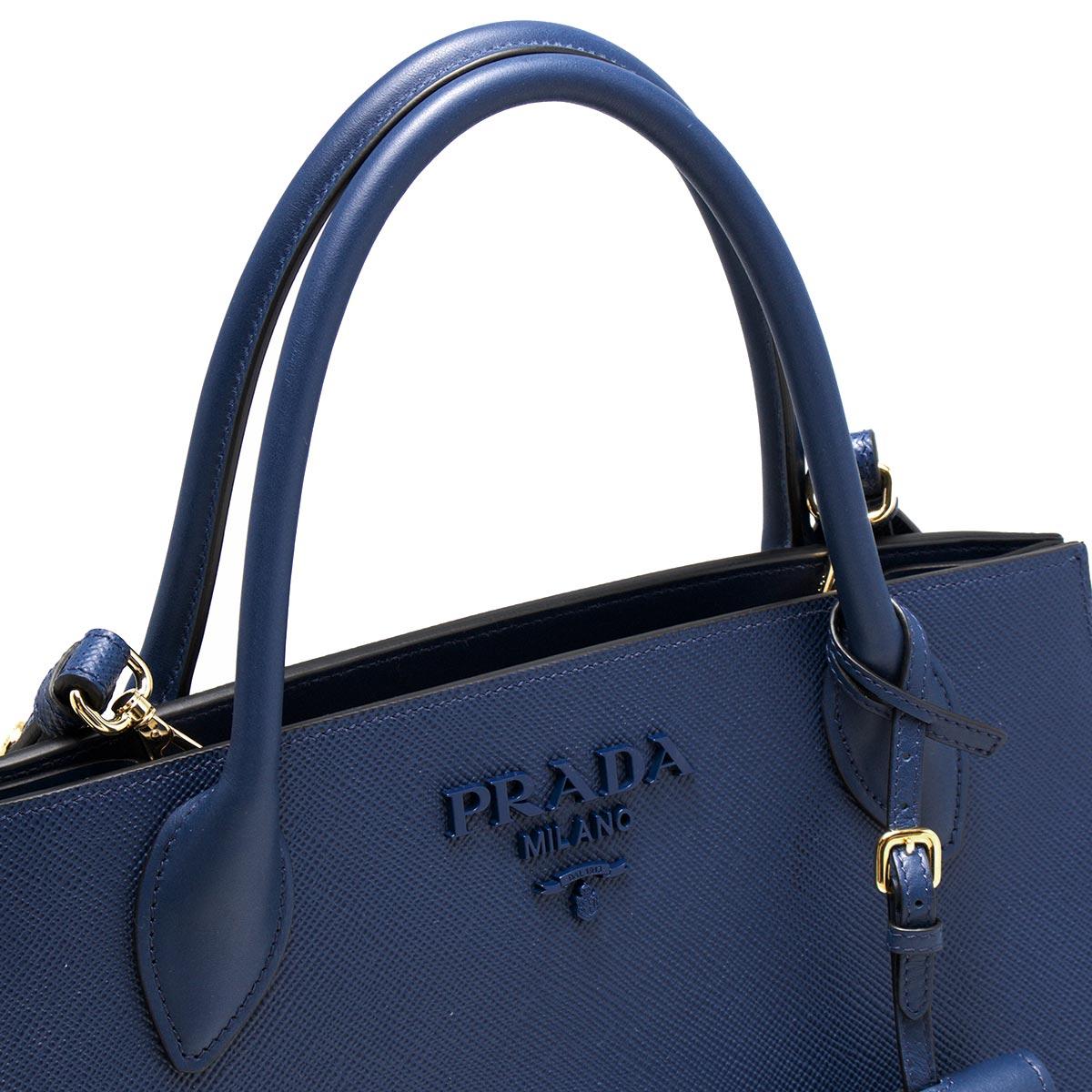 プラダ PRADA ハンドバッグ/ショルダーバッグ サフィアーノ キュイール SAFFIANO CUIR C モノクーロム ブリエッタブルー  レディース 1BA155 2ERX F0016​