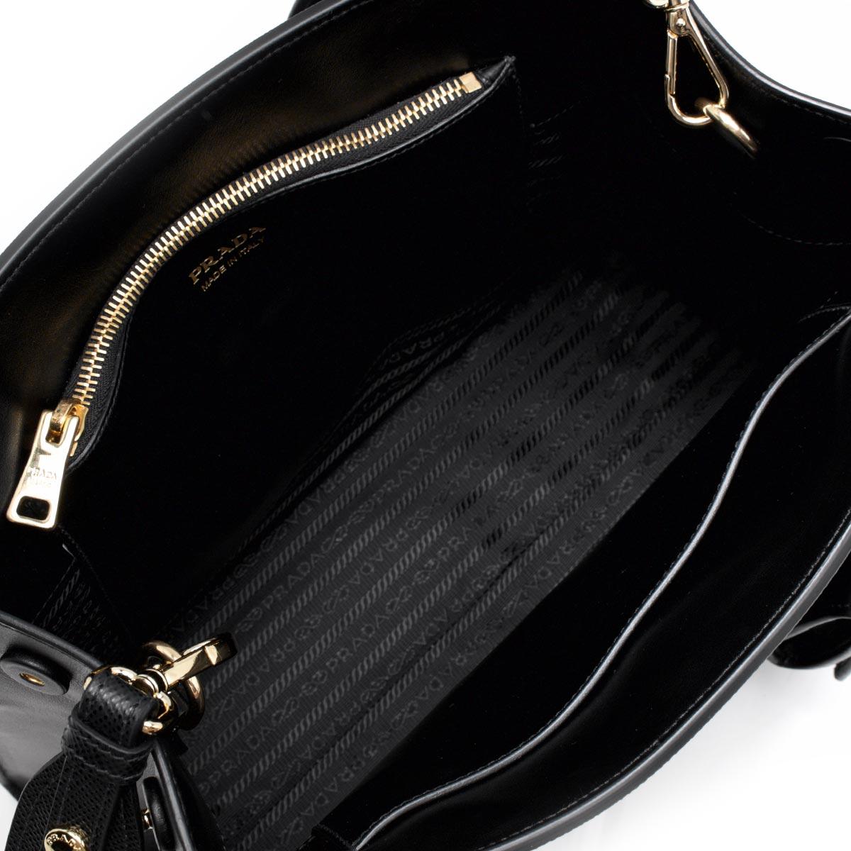 プラダ PRADA ハンドバッグ/ショルダーバッグ サフィアーノ キュイール SAFFIANO CUIR C モノクーロム ブラック  レディース 1BA155 2ERX F0002