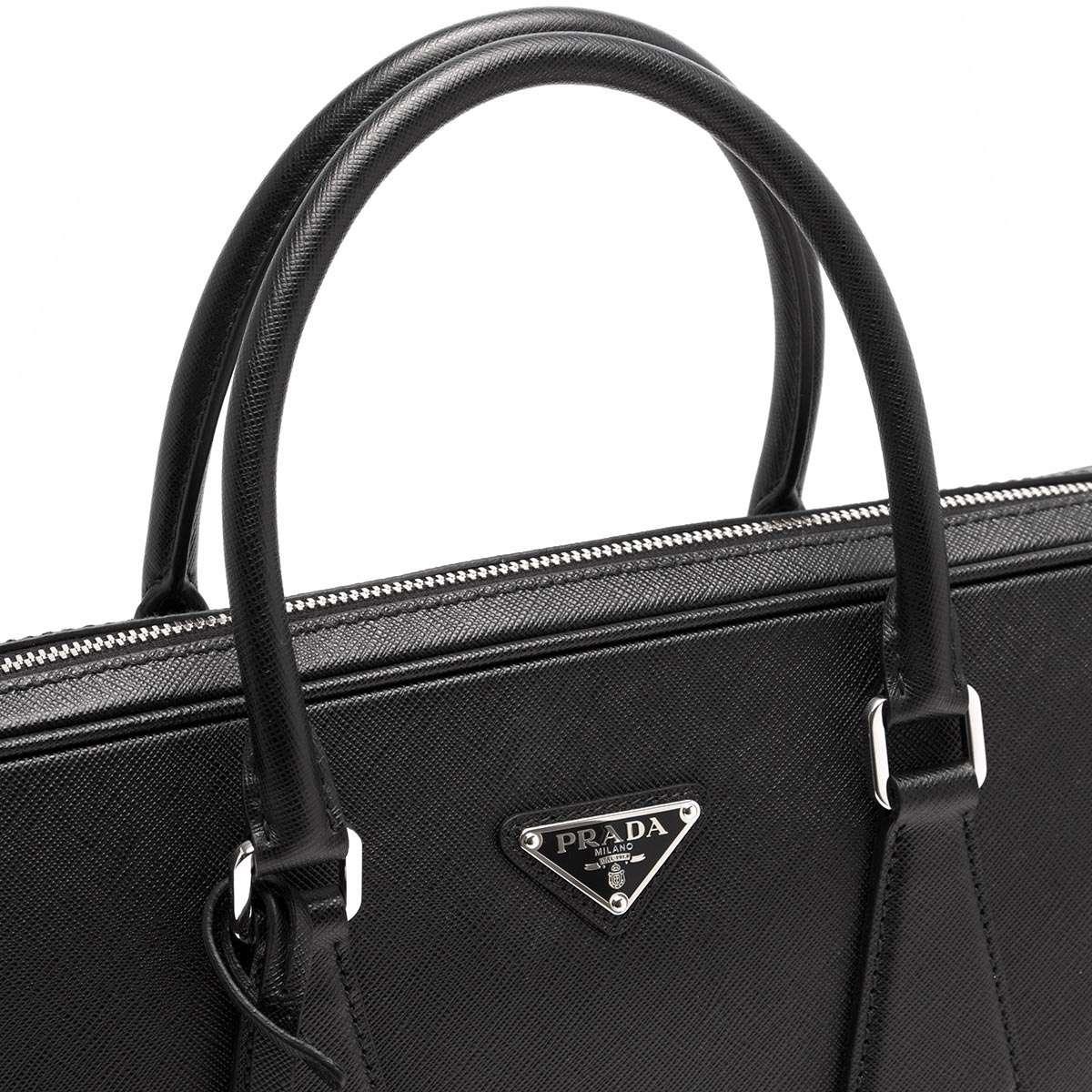 プラダ PRADA ビジネスバッグ/ショルダーバッグ SAFFIANO ブラック  メンズ 2VE368 9Z2 F0002​