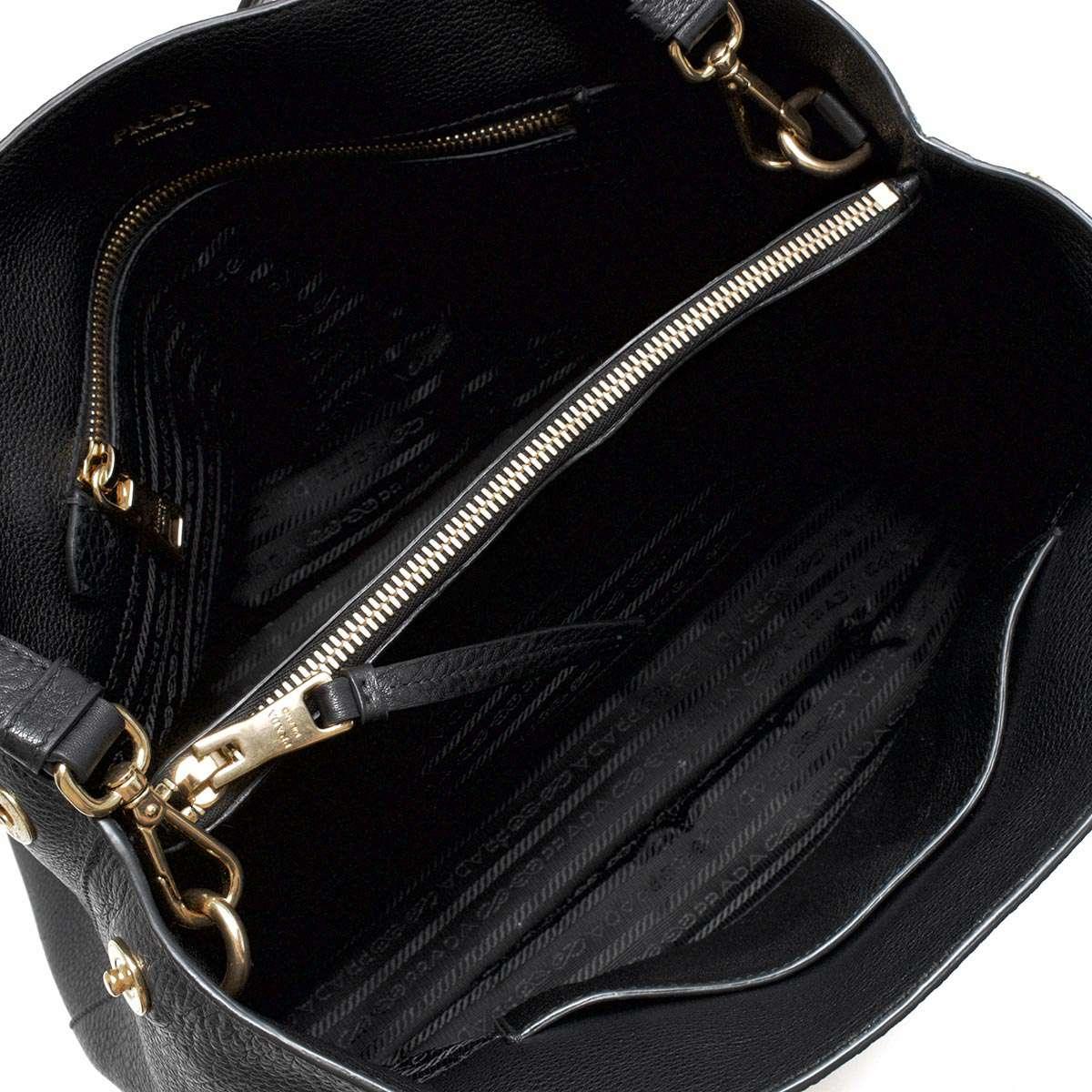 プラダ PRADA トートバッグ/ショルダーバッグ ヴィッテロ ダイノ/VITELLO DAINO ブラック  レディース 1BA579 2BBE F0002​