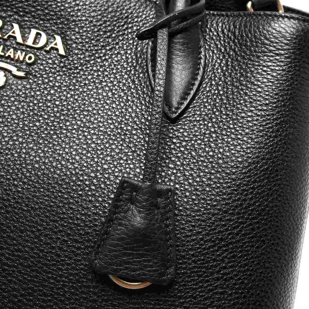 プラダ PRADA トートバッグ/ショルダーバッグ ヴィッテロ ダイノ/VITELLO DAINO ブラック  レディース 1BA579 2BBE F0002​