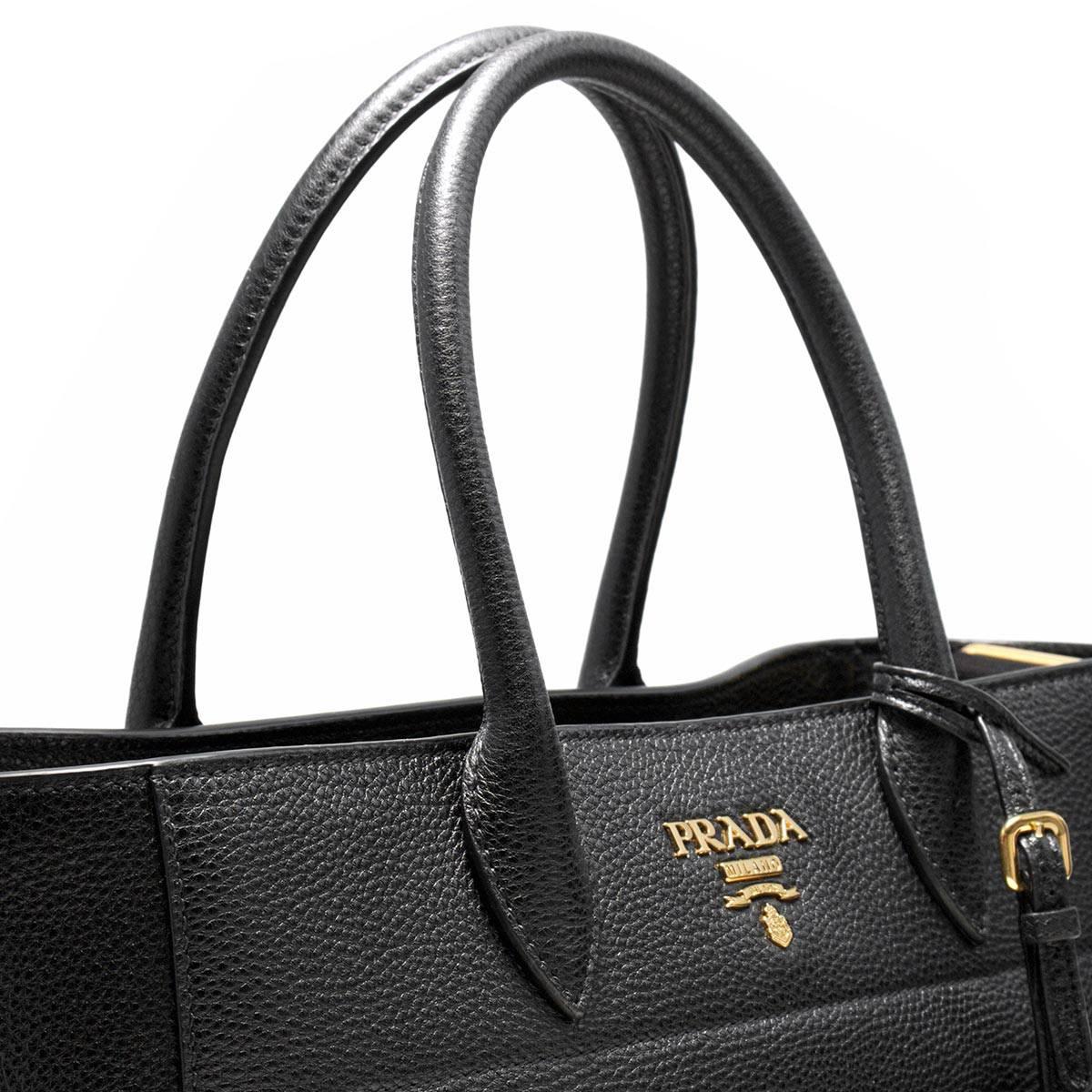 プラダ PRADA トートバッグ/ショルダーバッグ ヴィッテロ ダイノ VITELLO DAINO ブラック 1BG058 2BBE F0002 