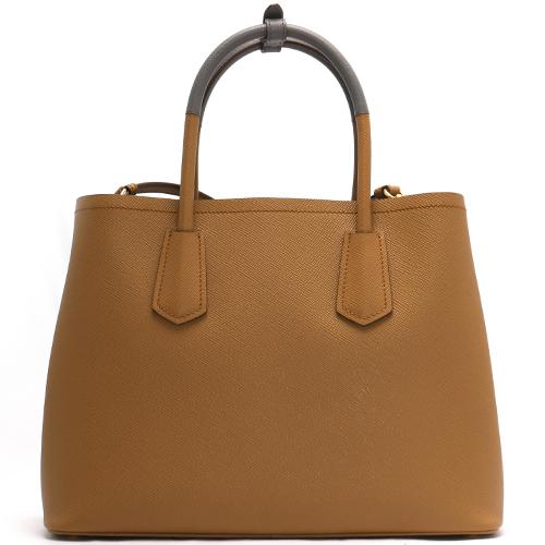 プラダ PRADA トートバッグ/ショルダーバッグ サフィアーノ キュイール 【SAFFIANO CUIR】 キャラメル&マルモグレー  レディース 1BG775 2A4A F0S01​