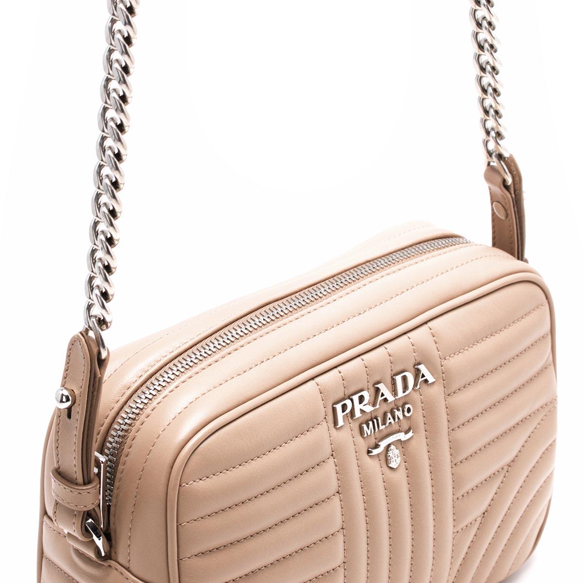 プラダバッグ PRADA ショルダーバッグ ソフト カーフ インパーツ SOFT CALF IMPUNTU チプリアピンクページュ 1BH083 2D91 F0236