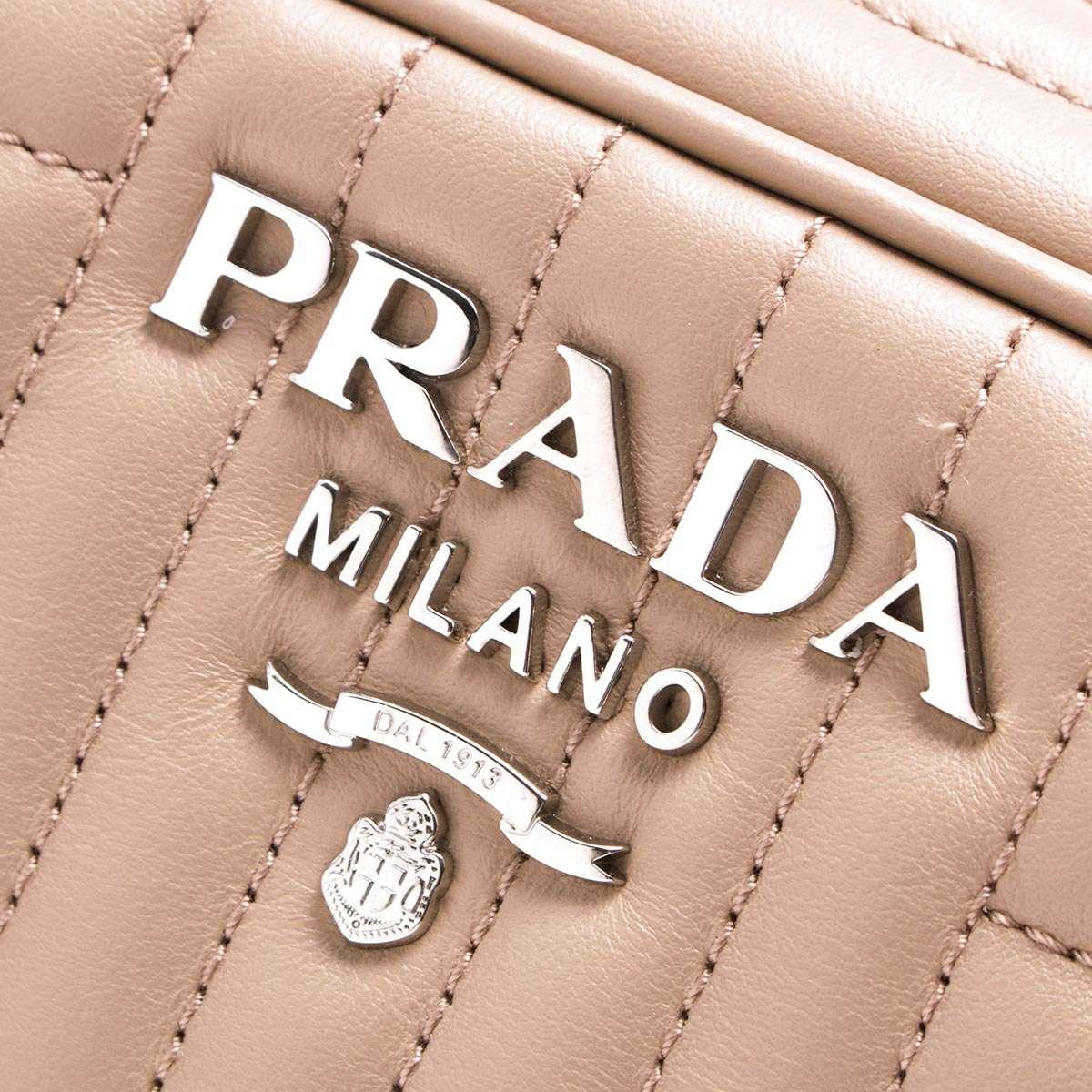 プラダバッグ PRADA ショルダーバッグ ソフト カーフ インパーツ SOFT CALF IMPUNTU チプリアピンクページュ 1BH083 2D91 F0236