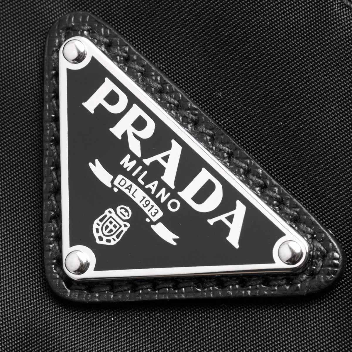 プラダ PRADA トートバッグ ヴェラ/VELA 三角ロゴプレート 【ラスト1点】 ブラック  レディース 1BG052 V44 F0002​