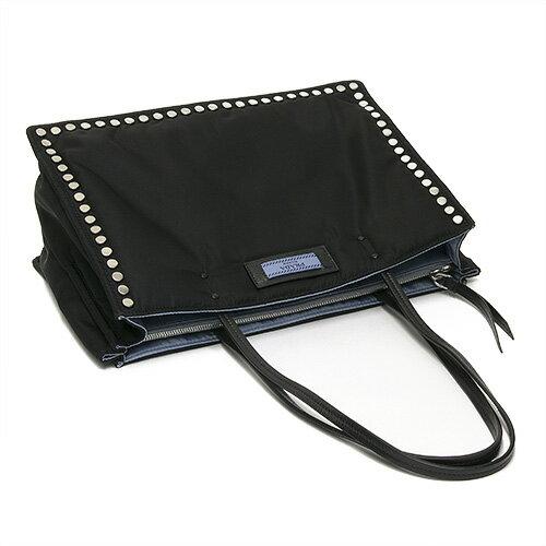 プラダ PRADA ショルダーバッグ エティケット トートバッグ ブラック/ライトブルー 1BG122 2BOD F0OK0