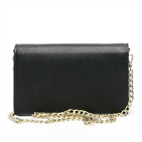 プラダ PRADA ポシェット レザー 財布 ショルダーバッグ ブラック 1BP012 NZV F0002