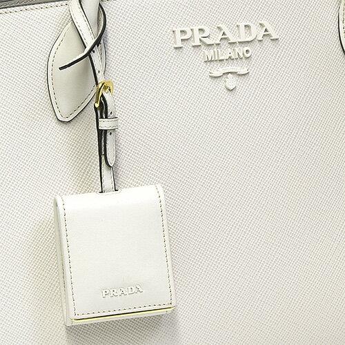 プラダ PRADA ショルダーバッグ レザー モノクローム ハンドバッグ(2WAY仕様) ホワイト 1BA155 2ERX F0K74 
