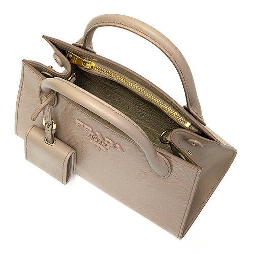 プラダ PRADA ショルダーバッグ レザー モノクローム ハンドバッグ(2WAY仕様) ピンクベージュ 1BA156 2ERX F0236