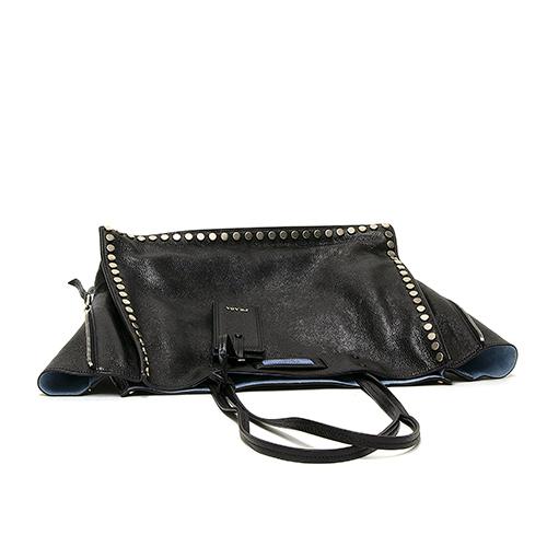 プラダ PRADA トートバッグ ブラック/ライトブルー 1BG119 PEO F0OK0
