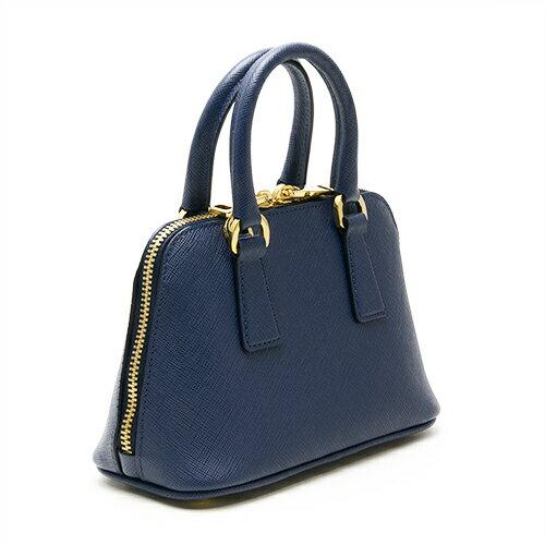 プラダ PRADA ミニハンドバッグ(2WAY仕様) promenade mini ミニプロムナードバッグ ブルー 1BH851 NZV F0016