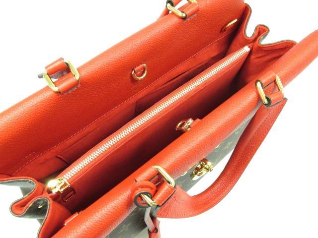 ルイヴィトンLOUIS VUITTON ヴィーナス　ビジネスバッグ ハンドバッグ モノグラム×レッド モノグラム×カウハイドレザー M41738