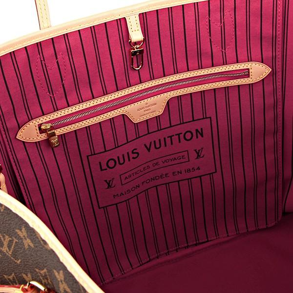 ルイヴィトン　ダミエ　ネヴァーフルGMポーチ付　モノグラム/ピヴォワンヌ　LOUIS VUITTON　トートバッグ　M41180