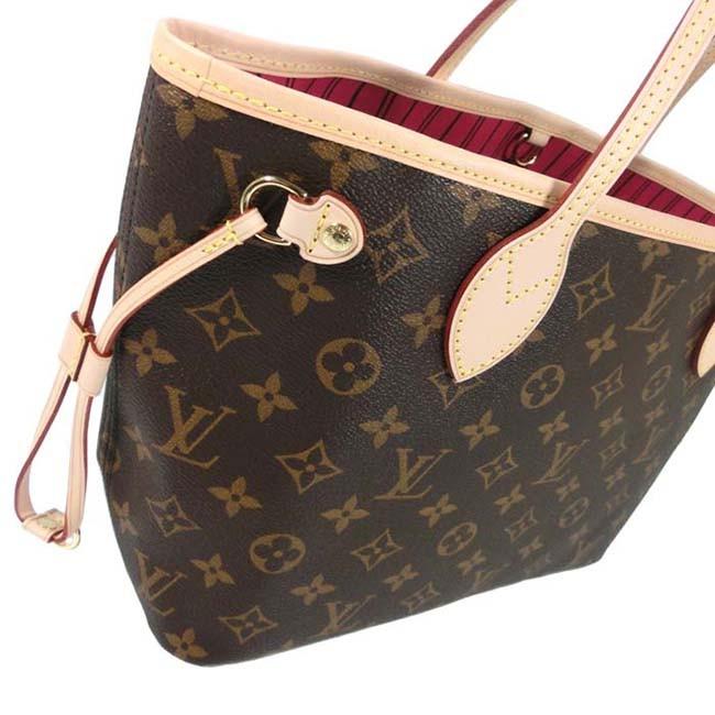 ルイヴィトン トートバッグ モノグラム ネヴァーフルPM ポーチ付き  LOUIS VUITTON ヴィトン バッグ  M41245​