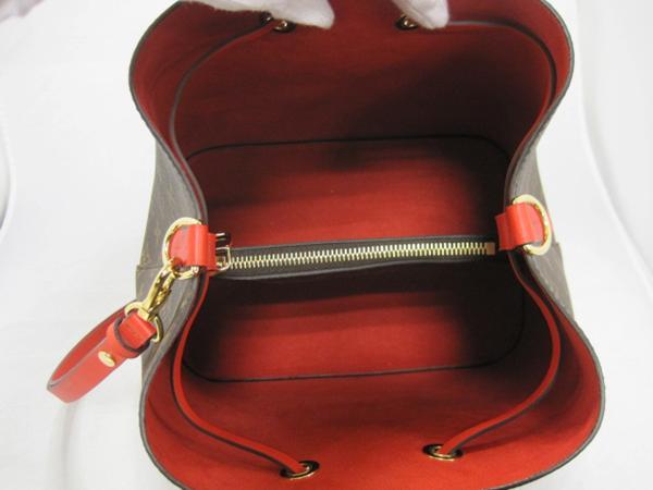 ルイ・ヴィトン　ネオノエ　モノグラム　クロワゼット　赤　レッド　ネオノエ　小さい　コンパクト　レッド　オシャレ M44021​