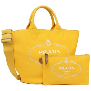 プラダ バッグ PRADA  カナパ CANAPA レディース トートバッグ ショルダーバッグ SOLEIL 黄色 1BG163 ZKI F065Y