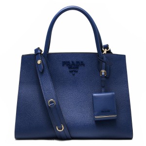 プラダ PRADA ハンドバッグ/ショルダーバッグ サフィアーノ キュイール SAFFIANO CUIR C モノクーロム ブリエッタブルー  レディース 1BA155 2ERX F0016​