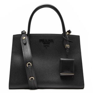 プラダ PRADA ハンドバッグ/ショルダーバッグ サフィアーノ キュイール SAFFIANO CUIR C モノクーロム ブラック  レディース 1BA155...