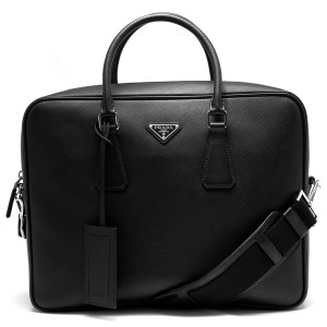 プラダ PRADA ビジネスバッグ/ショルダーバッグ サフィアーノ トラベル SAFFIANO TRAVEL ブラック  メンズ 2VE891 9Z2 F0002