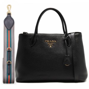プラダ PRADA トートバッグ/ショルダーバッグ ヴィッテロ ダイノ/VITELLO DAINO ブラック  レディース 1BA579 2BBE F0002​