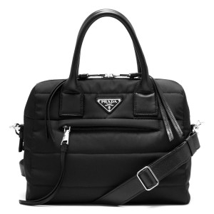 プラダ PRADA ハンドバッグ/ショルダーバッグ テスート ボーマー TESSUTO BOMBER 三角ロゴプレート ブラック  レディース 1BB025 2...