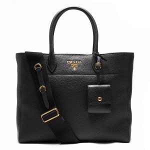 プラダ PRADA トートバッグ/ショルダーバッグ ヴィッテロ ダイノ VITELLO DAINO ブラック 1BG058 2BBE F0002