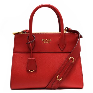 プラダ PRADA ハンドバッグ/ショルダーバッグ サフィアーノ シティ SAFFIANO CITY C パラディグムバッグ ロッソレッド  レディース 1BA...