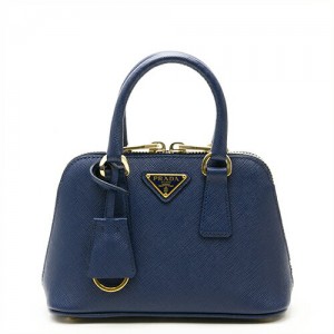 プラダ PRADA ミニハンドバッグ(2WAY仕様) promenade mini ミニプロムナードバッグ ブルー 1BH851 NZV F0016