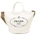 プラダ トートバッグ レディース PRADA ホワイト 1BG163 ZKI F0009 