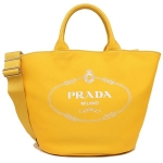 プラダ バッグ PRADA  カナパ CANAPA レディース トートバッグ ショルダーバッグ SOLEIL 黄色 1BG163 ZKI F065Y