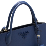プラダ PRADA ハンドバッグ/ショルダーバッグ サフィアーノ キュイール SAFFIANO CUIR C モノクーロム ブリエッタブルー  レディース 1BA155 2ERX F0016​
