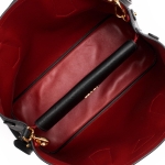 プラダバッグ PRADA トートバッグ/ショルダーバッグ サフィアーノ キュイール 【SAFFIANO CUIR】 ブラック&フォーコレッド  レディース 1BG775 2A4A F0LJ4​