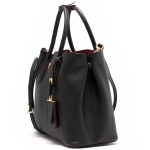 プラダバッグ PRADA トートバッグ/ショルダーバッグ サフィアーノ キュイール 【SAFFIANO CUIR】 ブラック&フォーコレッド  レディース 1BG775 2A4A F0LJ4​