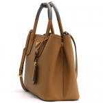 プラダ PRADA トートバッグ/ショルダーバッグ サフィアーノ キュイール 【SAFFIANO CUIR】 キャラメル&マルモグレー  レディース 1BG775 2A4A F0S01​