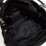 プラダ PRADA トートバッグ/ショルダーバッグ ジャガード JACQUARD PASSAM　 三角ロゴプレート ブラック レディース 1BA084 2EHW F0002 ​