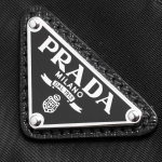 プラダ PRADA トートバッグ ヴェラ/VELA 三角ロゴプレート 【ラスト1点】 ブラック  レディース 1BG052 V44 F0002​