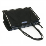 プラダ PRADA ショルダーバッグ エティケット トートバッグ ブラック/ライトブルー 1BG122 2BOD F0OK0