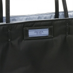 プラダ PRADA ショルダーバッグ エティケット トートバッグ ブラック/ライトブルー 1BG122 2BOD F0OK0