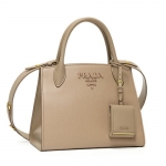 プラダ PRADA ショルダーバッグ レザー モノクローム ハンドバッグ(2WAY仕様) ピンクベージュ 1BA156 2ERX F0236