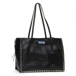 プラダ PRADA トートバッグ ブラック/ライトブルー 1BG119 PEO F0OK0