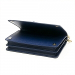 プラダ PRADA ポシェット レザー 財布 ショルダーバッグ ブルー 1BP012 NZV F0016