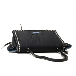 プラダ PRADA レディース エティケット ショルダーバッグ ブラック/ライトブルー 1BD088 2BOD F0OK0