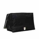 プラダ PRADA レディース エティケット ショルダーバッグ ブラック/ライトブルー 1BD088 2BOD F0OK0